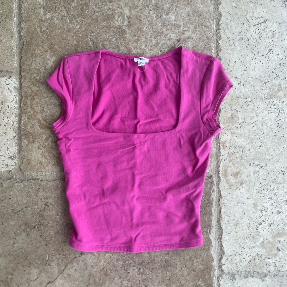 Garage Portia Square Neckline T Shirt